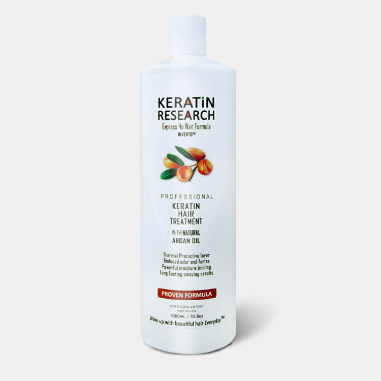 Keratin Research Treatment with argan oil for hair straightening