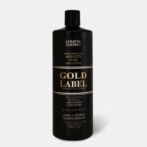 Keratin Research Gold Label кератин для восстановления и выпрямления волос, 1000 мл