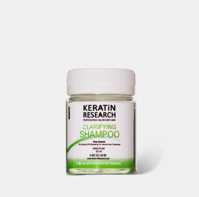 Keratin research clarifying shampoo top
