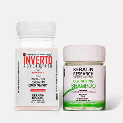 Ботокс для волос Keratin Research Inverto, пробный набор 100/50 мл